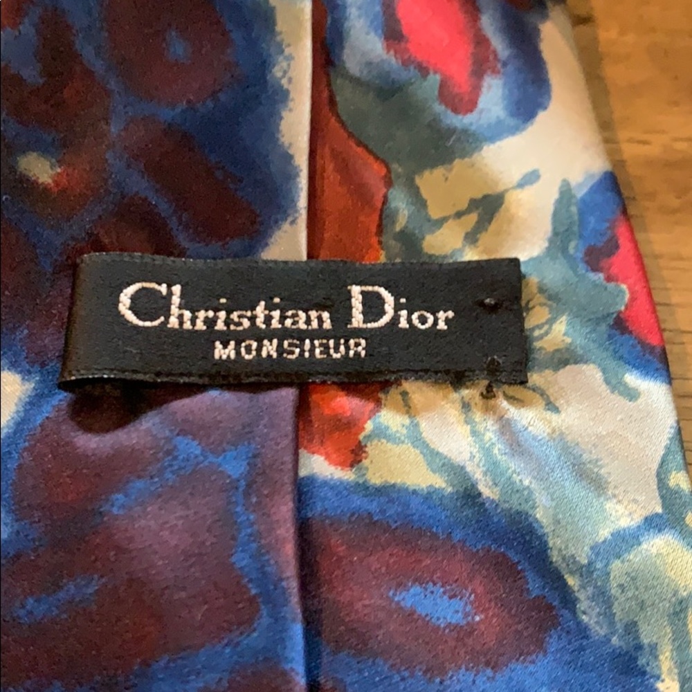 EUC Christian Dior Floral Tie - Picture 3 of 4